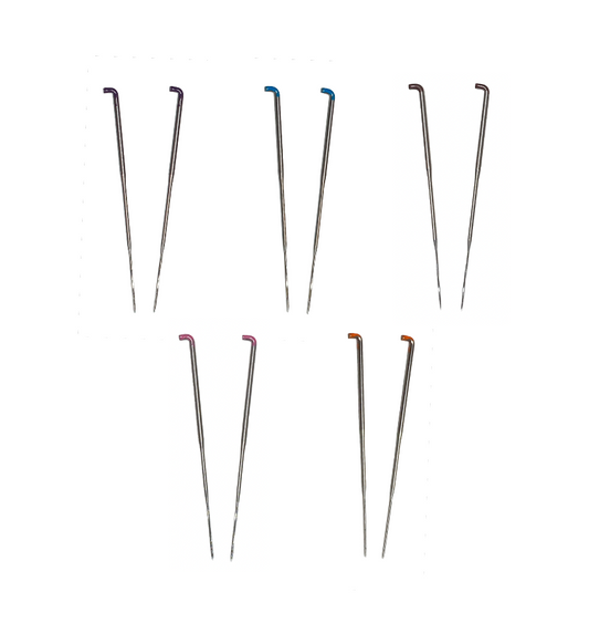 [Trial Set of 10] 5-Type Needle Set: 2 Spiral Types + Twisted Star + Reverse Needle